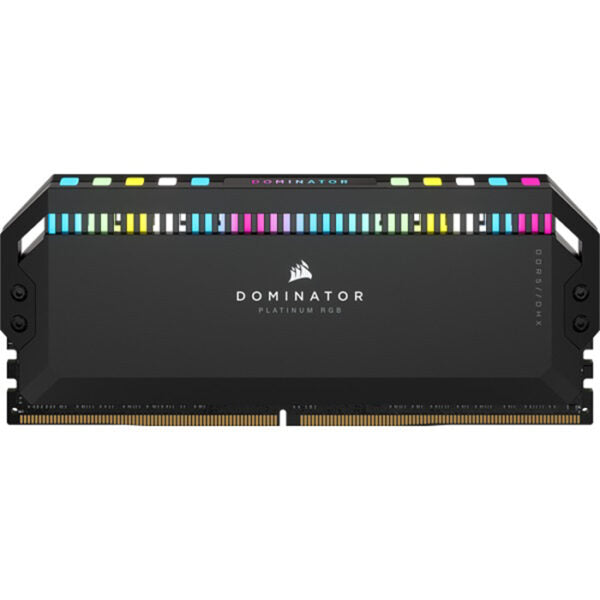 CORSAIR DOMINATOR PLATINUM RGB 32GB (2x16GB) DDR5 DRAM 6000MHz C36 Memory Kit — Black CORSAIR DOMINATOR PLATINUM RGB 32GB (2x16GB) DDR5 DRAM 6000MHz C36 Memory Kit — Black